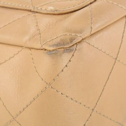 Chanel Lambskin Quilted Jumbo Single Flap Beige 5 of 13