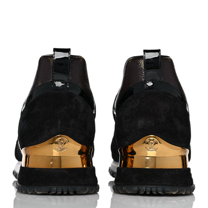 Louis Vuitton Suede Monogram Run Away Sneakers 36 Black 5 of 10