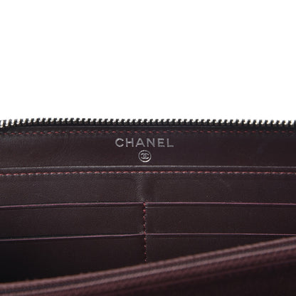 Chanel Caviar Quilted Large Gusset Zip Around Wallet Black 6 of 9