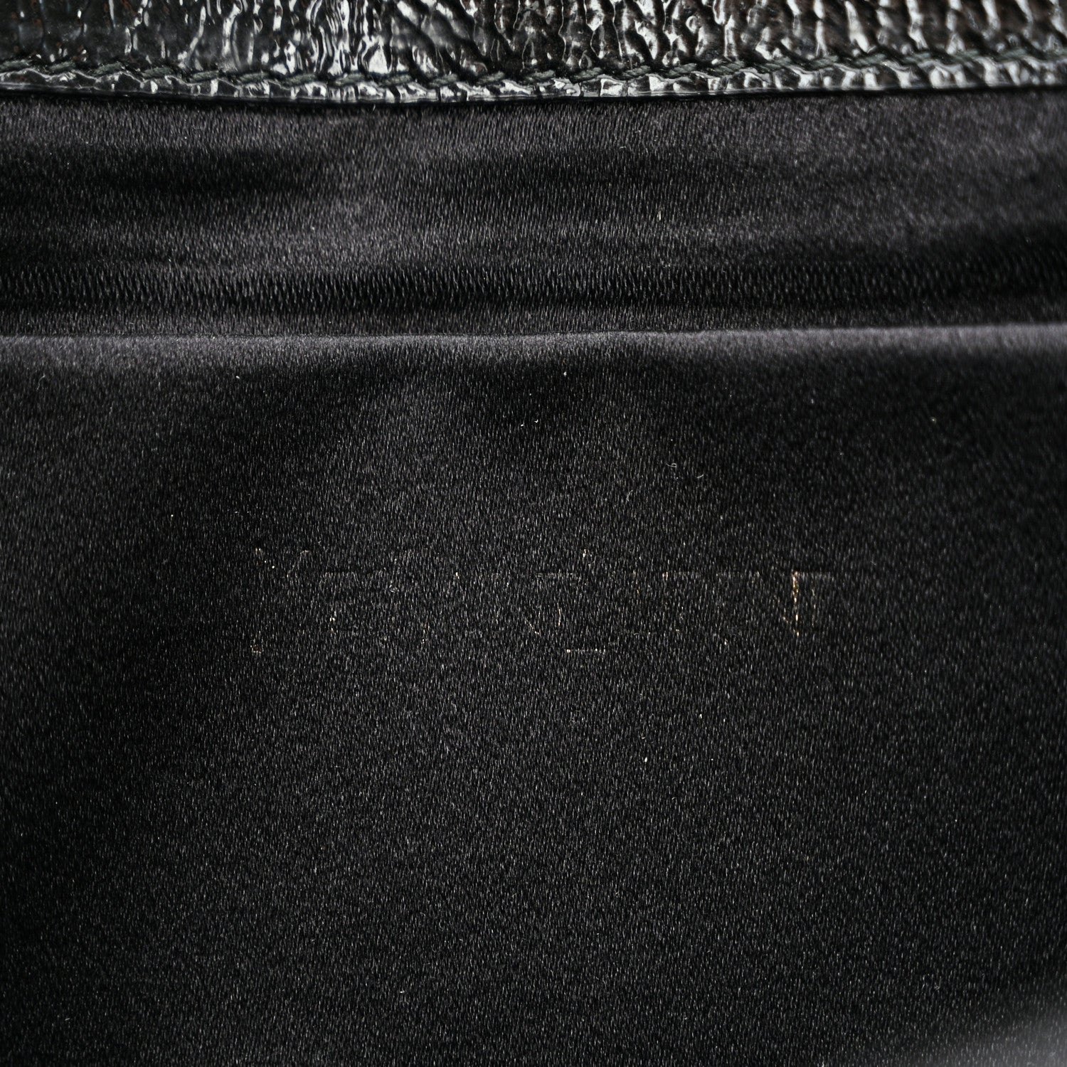 Saint Laurent Textured Patent Monogram Large Belle De Jour Clutch Black 6 of 11