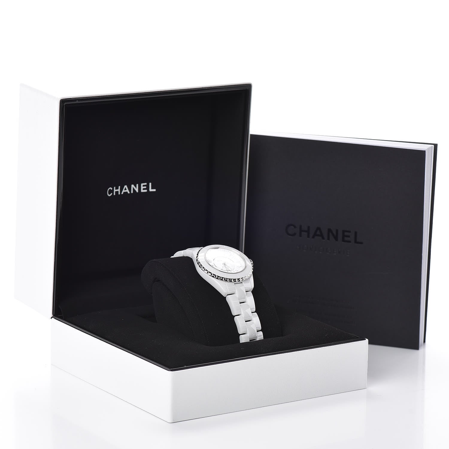Chanel Stainless Steel Ceramic 33mm J12 Phantom Quartz Watch White 6 of 6