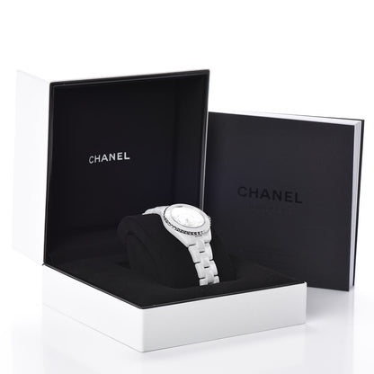 Chanel Stainless Steel Ceramic 33mm J12 Phantom Quartz Watch White 6 of 6