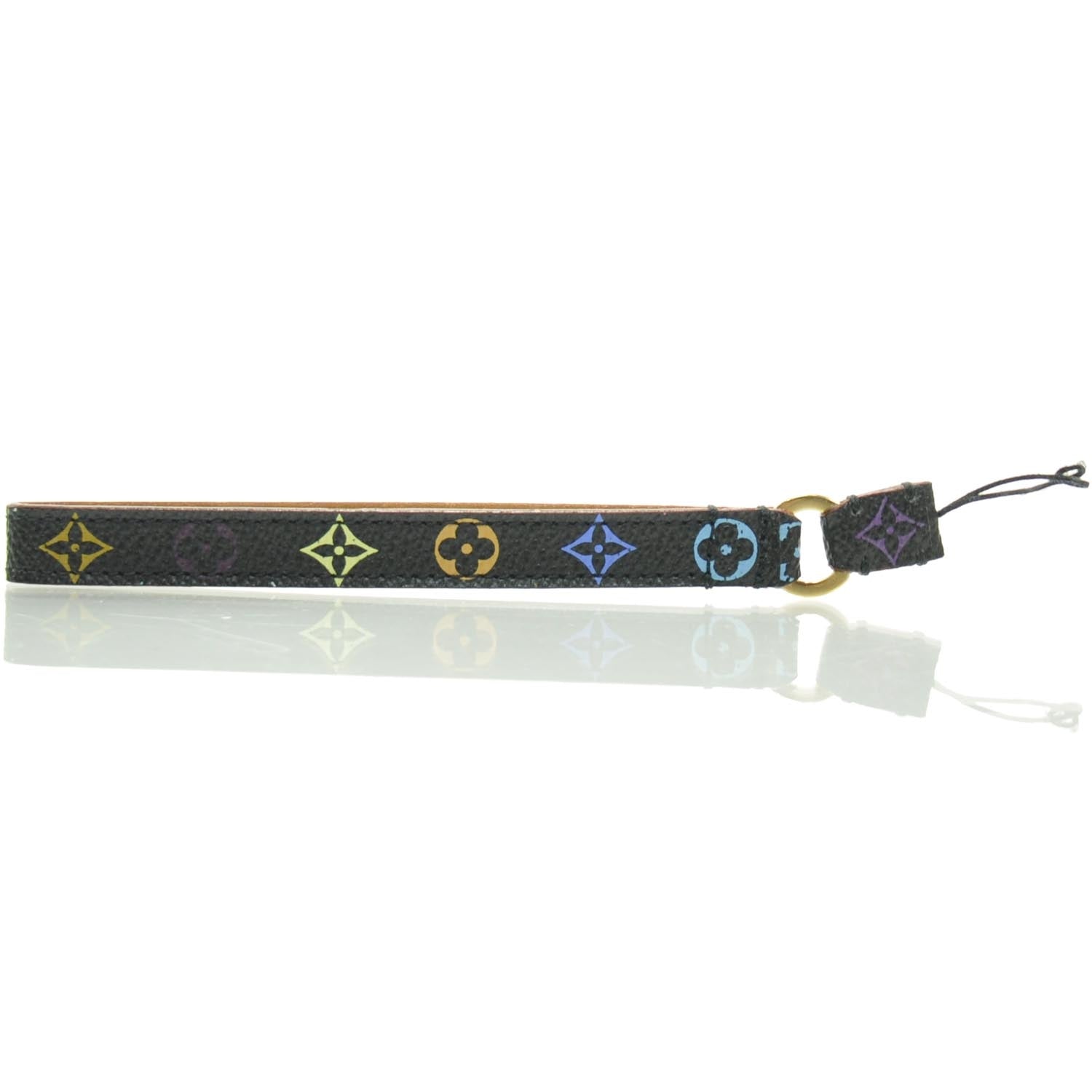 Louis Vuitton Monogram Multicolor Phone Strap Black 2 of 5