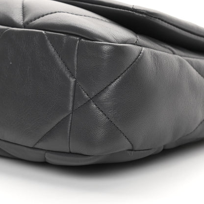 Chanel Lambskin Quilted Medium Chanel 19 Flap Dark Grey 10 of 12