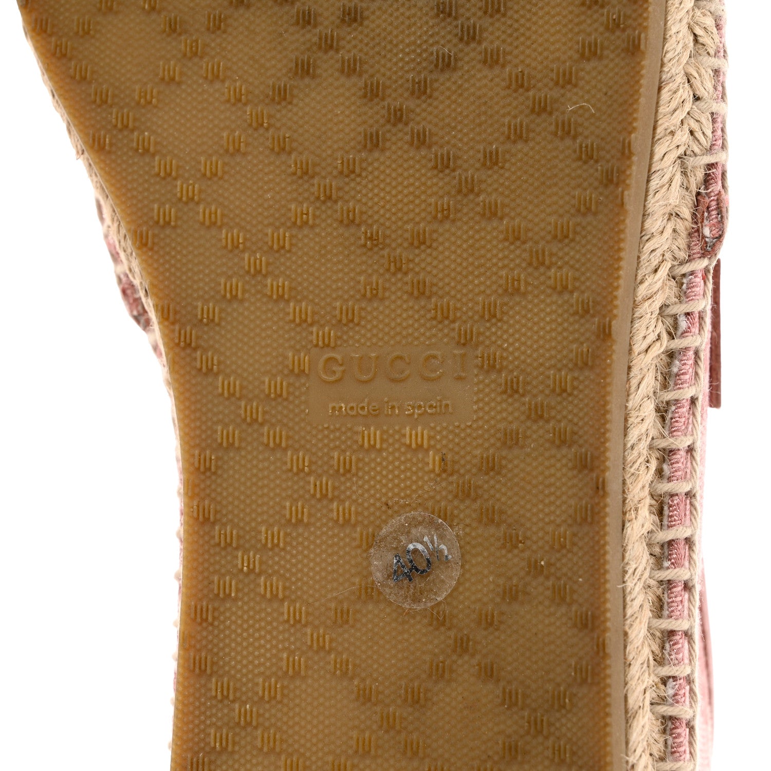 Gucci Monogram Espadrilles 40.5 Soft Pink 8 of 11