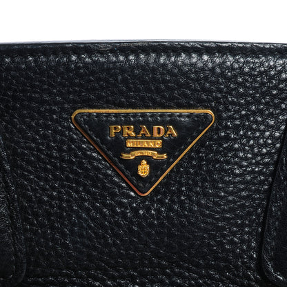 Prada Vitello Daino Shopping Tote Nero Black 7 of 11