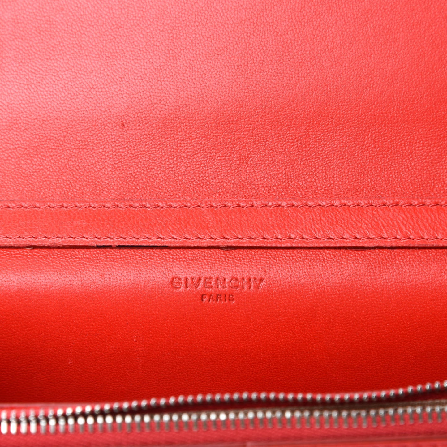Sugar Goatskin Pandora Chain Wallet Red