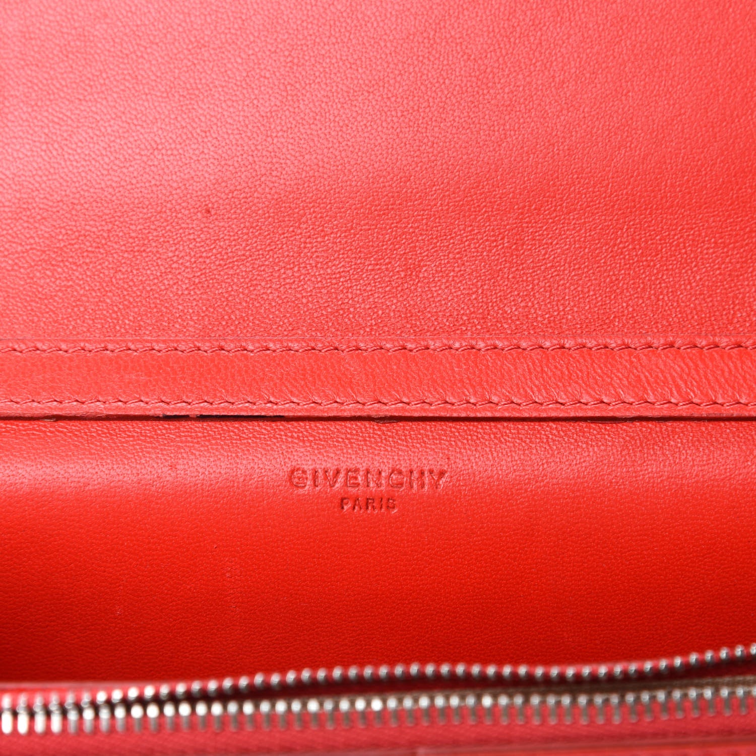 Givenchy Sugar Goatskin Pandora Chain Wallet Red 8 of 10