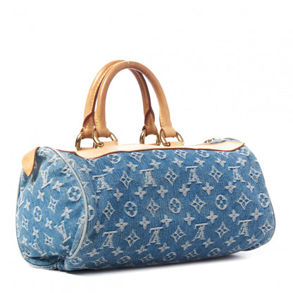Louis Vuitton Monogram Denim Neo Speedy Blue 2 of 8