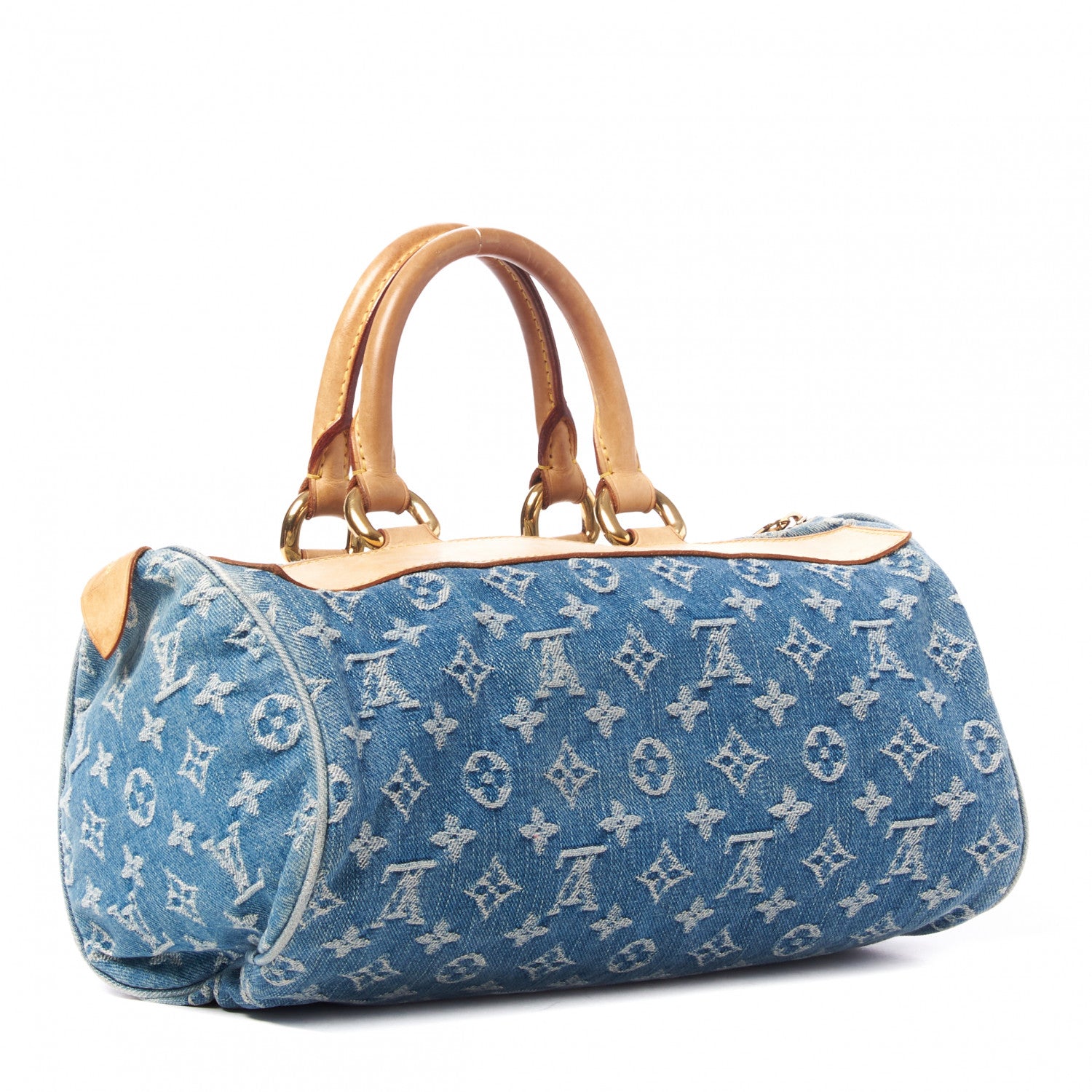Louis Vuitton Monogram Denim Neo Speedy Blue 2 of 8