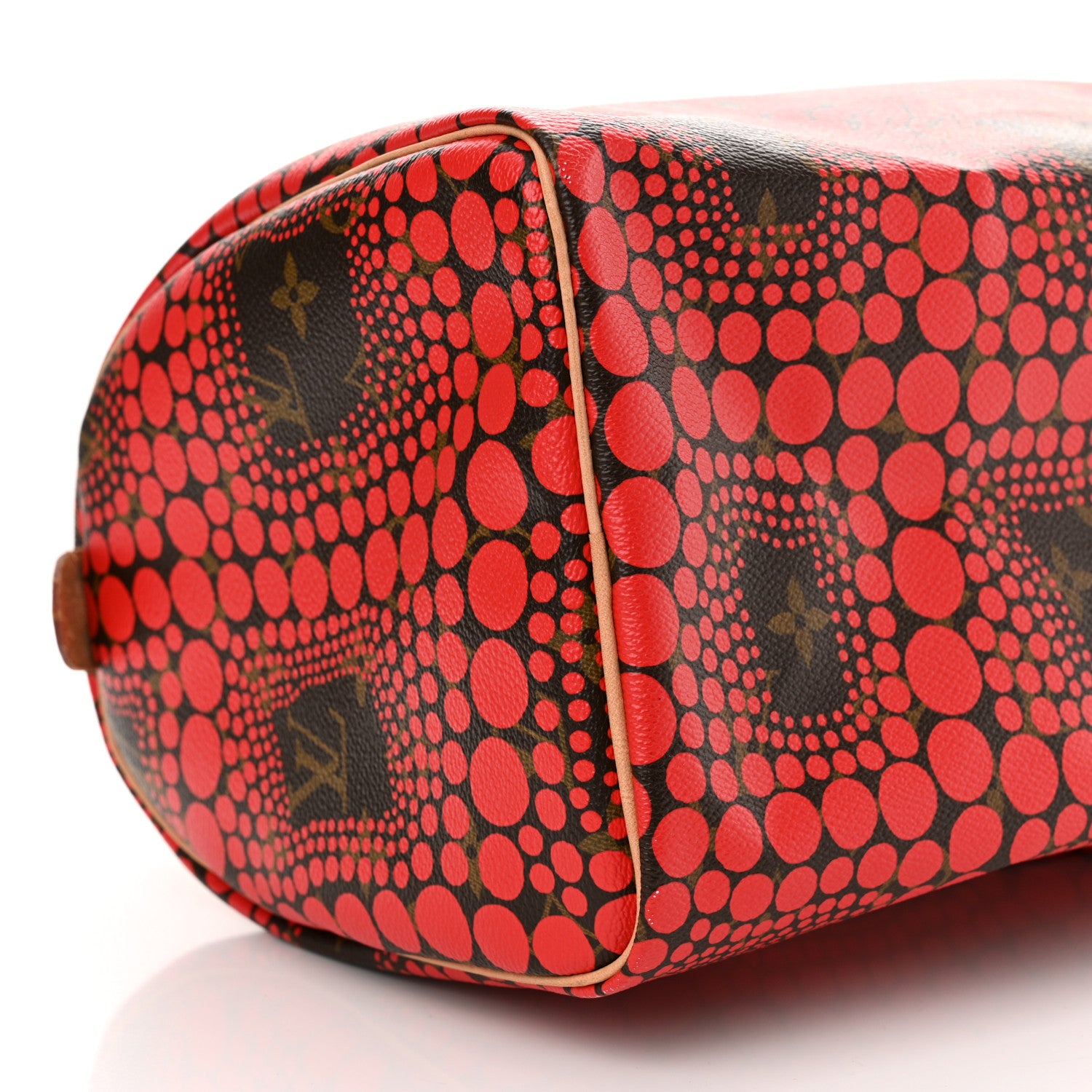 Louis Vuitton Monogram Kusama Town Speedy 30 Red 9 of 13
