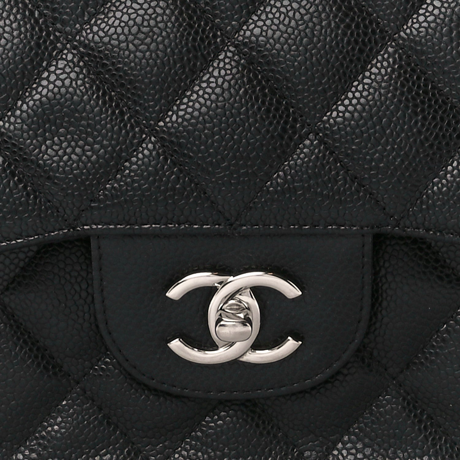 Chanel Caviar Quilted Jumbo Double Flap Black 9 of 11