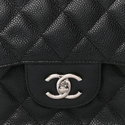 Chanel Caviar Quilted Jumbo Double Flap Black 9 of 11
