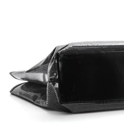 Prada Sequin Mesh Tote Bag Black 10 of 11