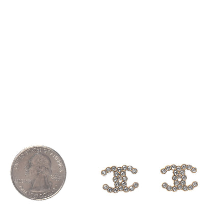 Chanel Crystal City Of Lights CC Earrings Gold 2 of 4