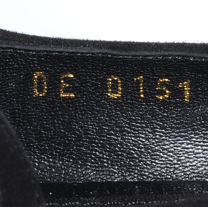 Suede Artist Wedge Pumps Black 37.5