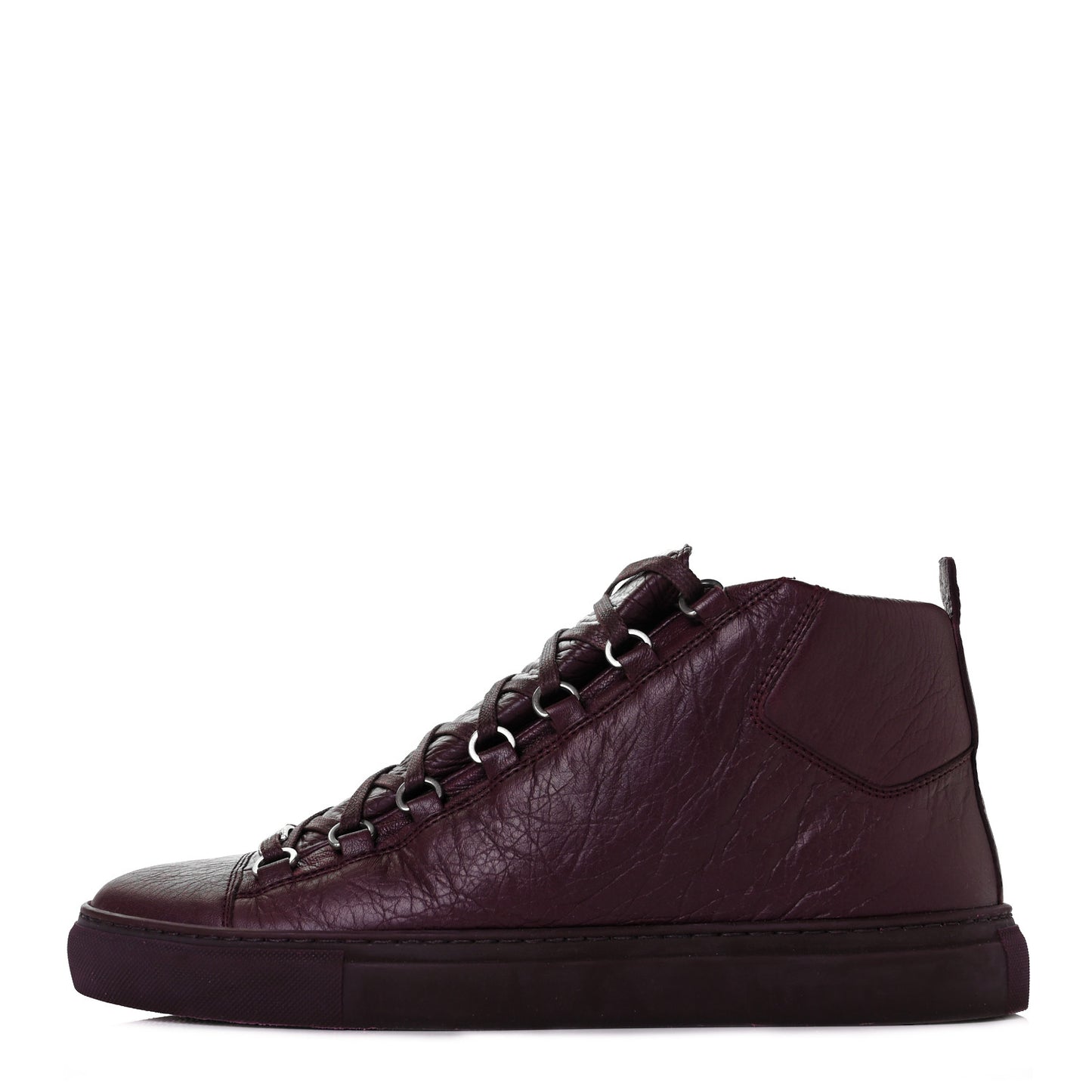 Agneau Arena Opaque Womens High Top Sneakers 42 Rouge Bourgogne