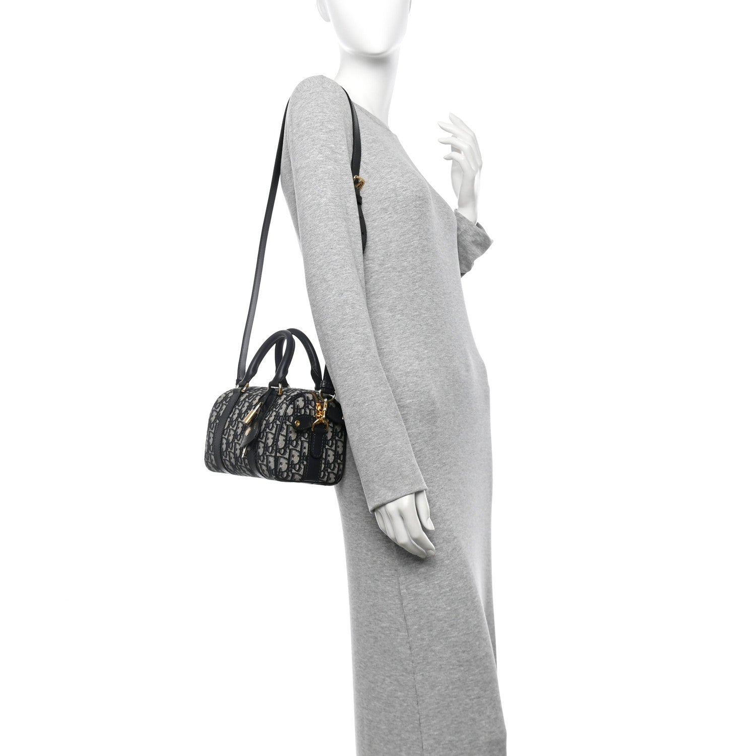 Christian Dior Oblique Groove 20 Bag Blue 2 of 10