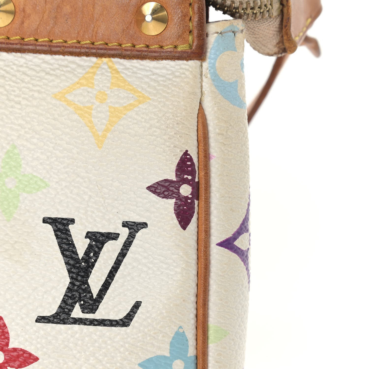 Louis Vuitton Monogram Multicolor Pochette Accessories White 11 of 14