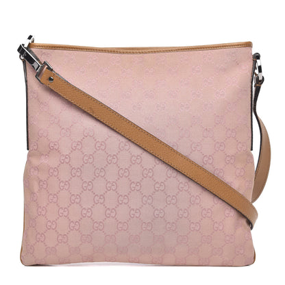 Gucci Monogram Flat Messenger Bag Pink 1 of 11