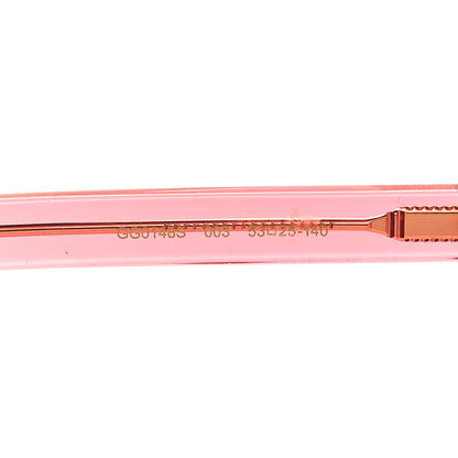 Gucci Acetate Crystal Oversize Sunglasses GG0148S Pink 6 of 8