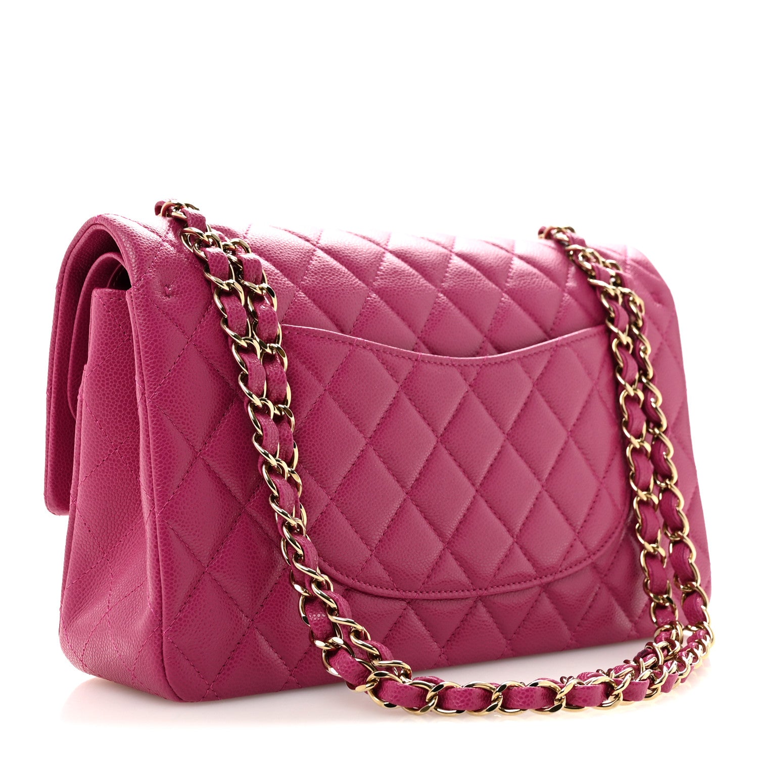 Chanel Caviar Quilted Medium Double Flap Purple 3 of 10