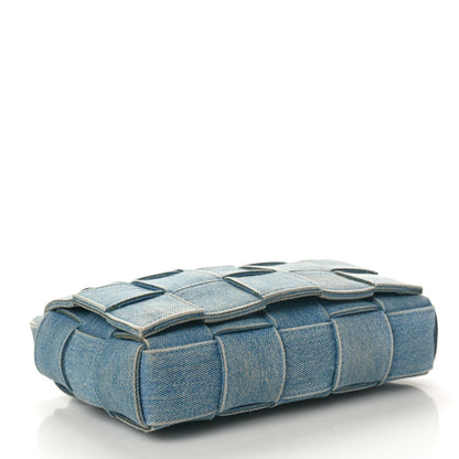 Bottega Veneta Denim Maxi Intrecciato Cassette Crossbody Bag Blue 4 of 10