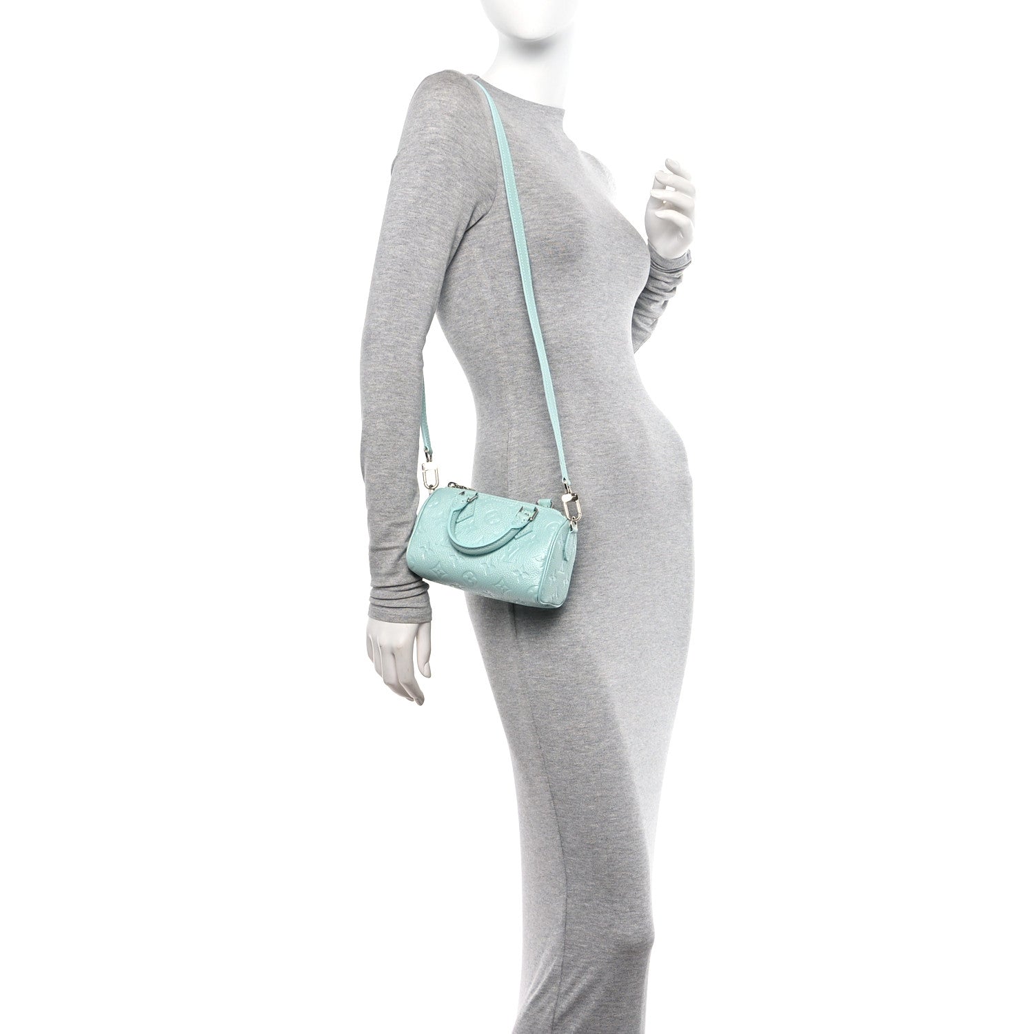 Louis Vuitton Empreinte Monogram Nano Speedy Pearly Lagoon Turquoise 2 of 9