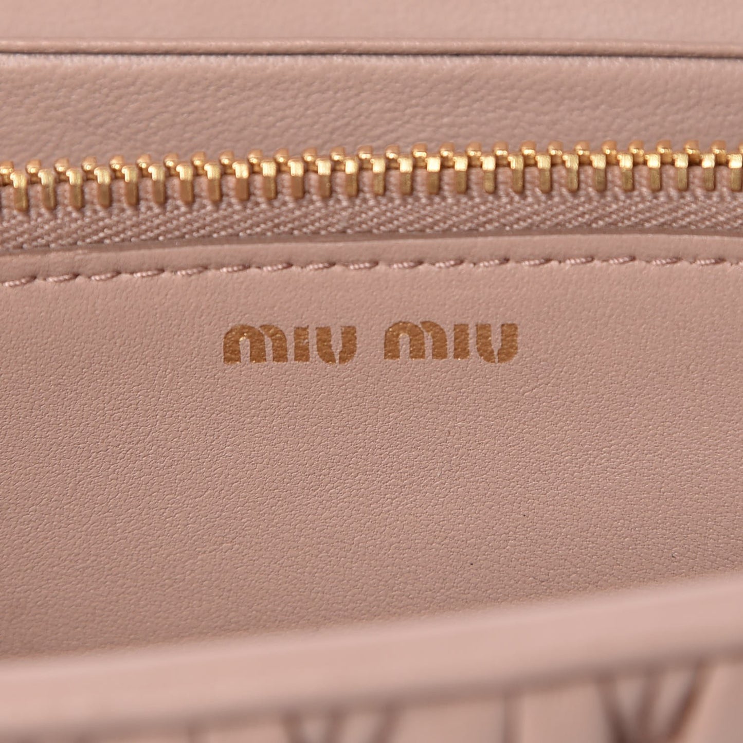 Nappa Matelasse Flap Wallet Cammeo