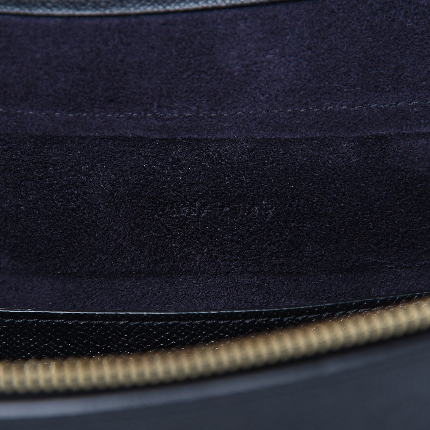 Grained Calfskin Micro Belt Bag Black