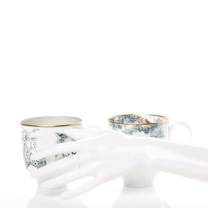 Hermes Porcelain Carnets d'Equateur Mug Set 2 of 11