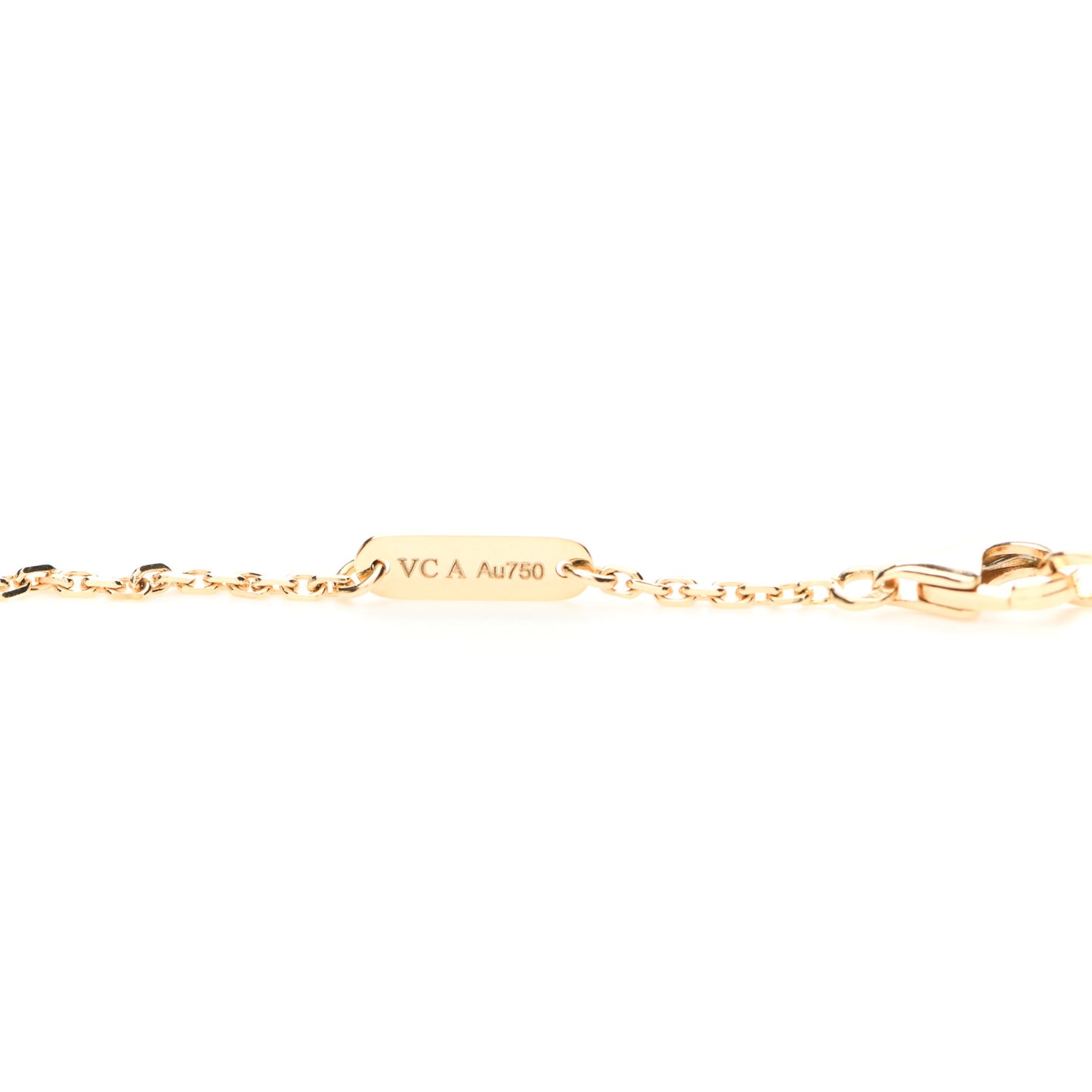 18K Yellow Gold Diamond Malachite Vintage Alhambra Pendant Necklace