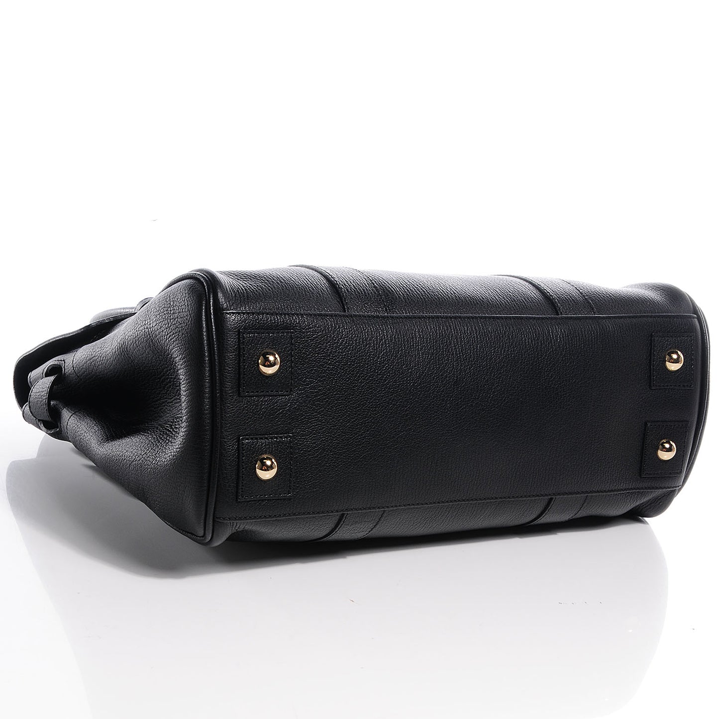 Grainy Leather Bayswater Satchel Black