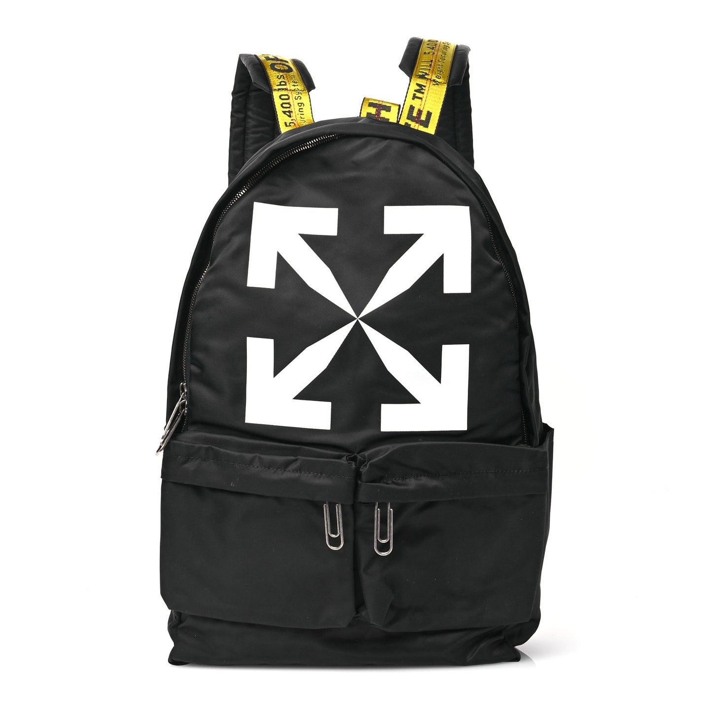 Nylon Arrow Backpack Black