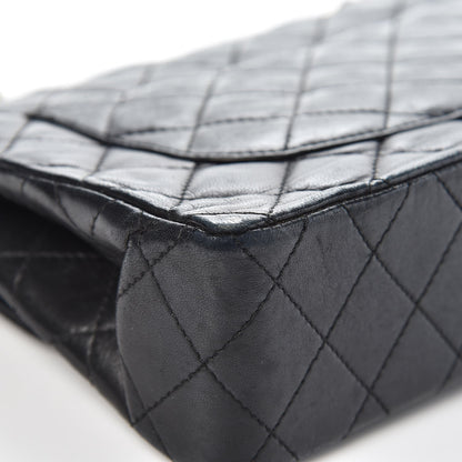 Chanel Lambskin Quilted Medium Double Flap Black 15 of 16