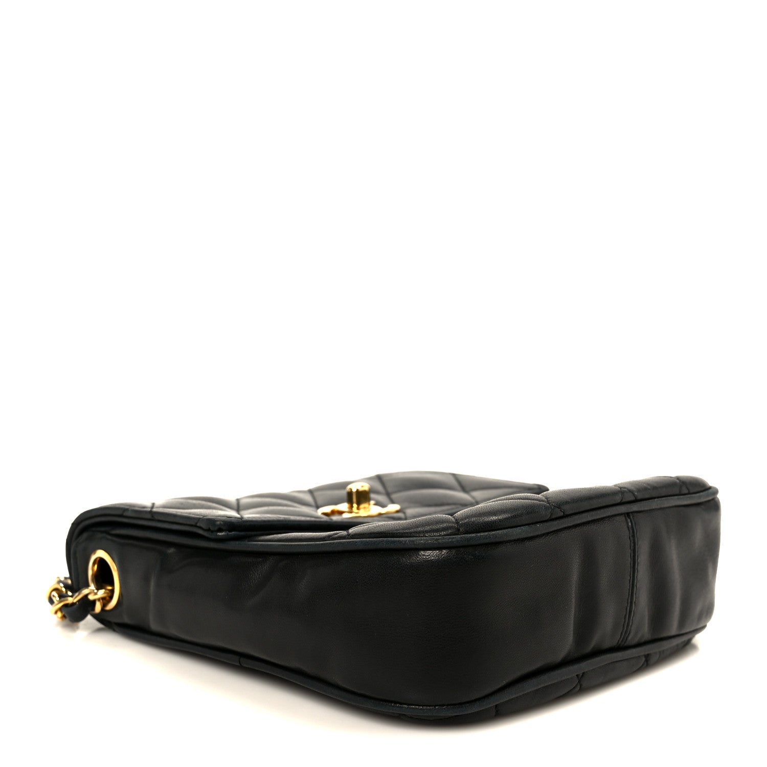 Chanel Lambskin Quilted Mini Flap Crossbody Black 4 of 12