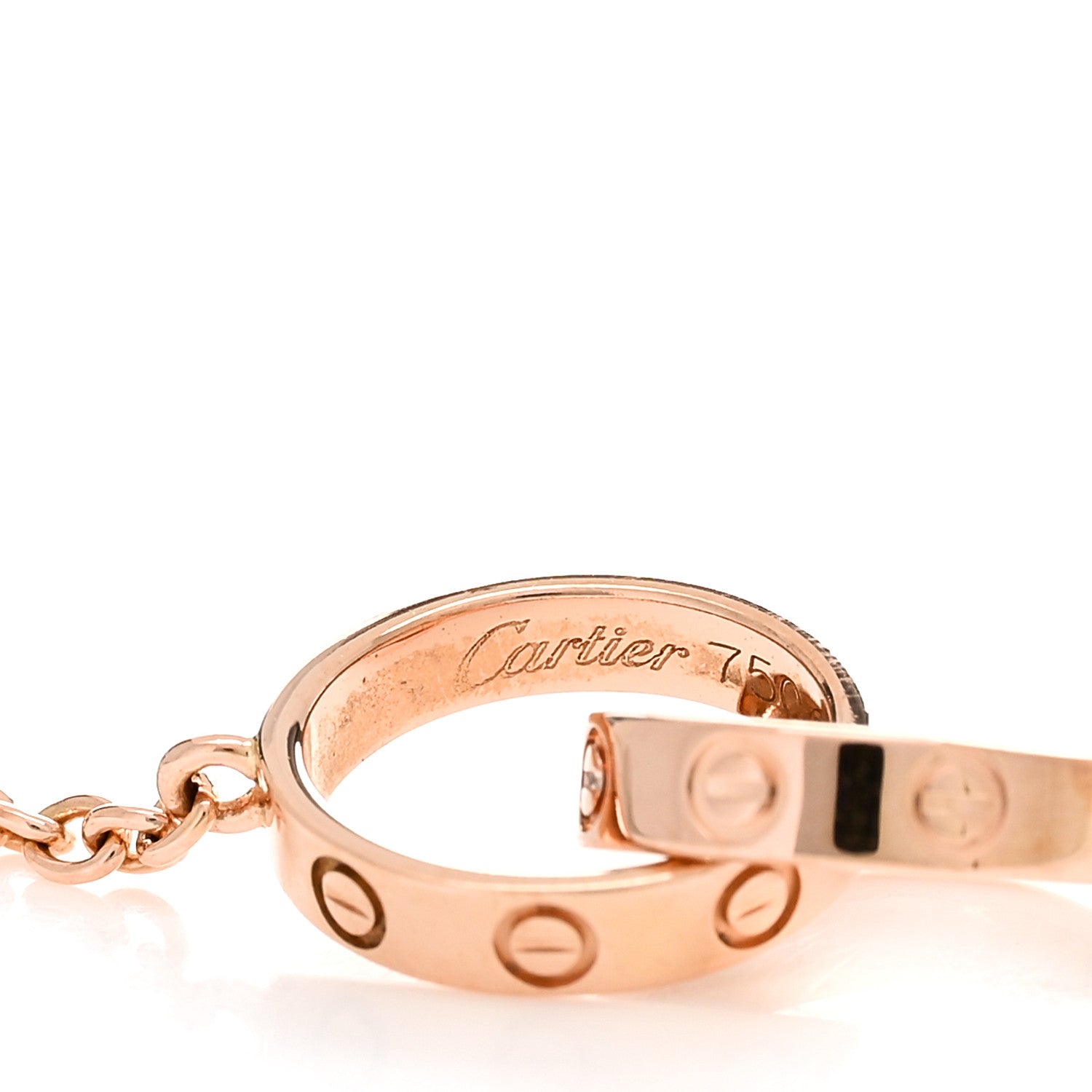 Cartier 18K Pink Gold Interlocking LOVE Bracelet 3 of 3