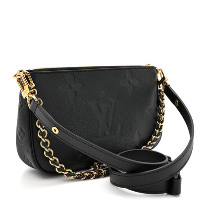 Louis Vuitton Empreinte Monogram Giant Multi Pochette Accessories Black 3 of 10