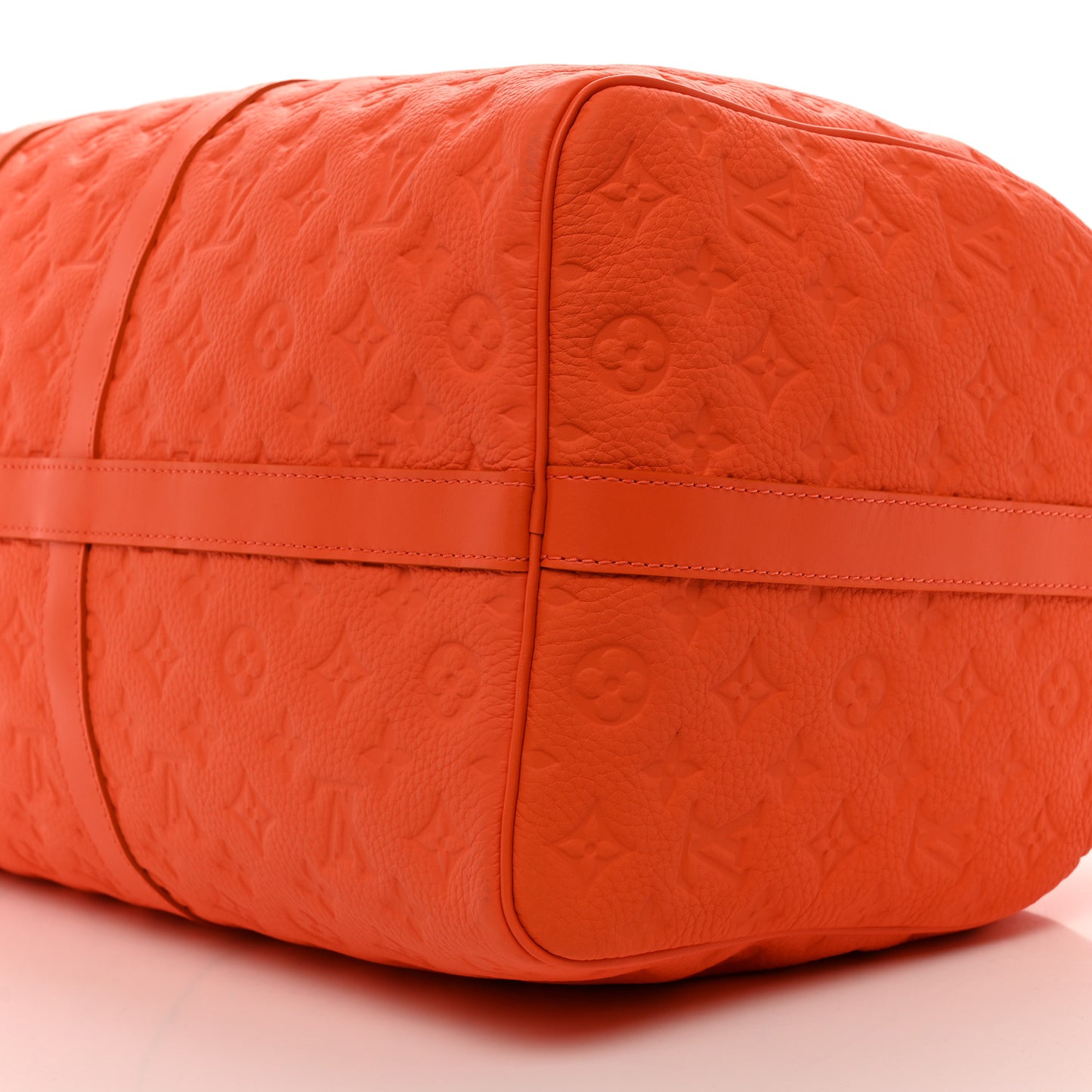 Taurillon Monogram Keepall Bandouliere 50 Orange