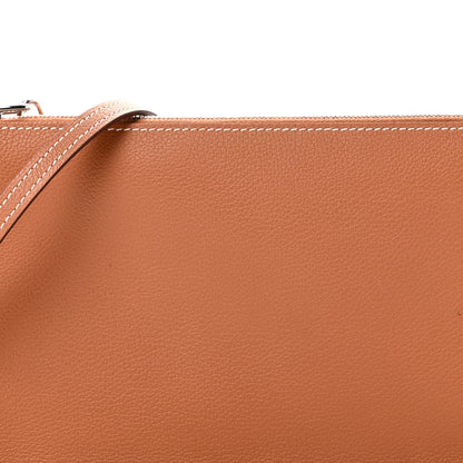 Hermes Evercolor Chaine d'Ancre Zipengo Pochette To Go Gold 6 of 9