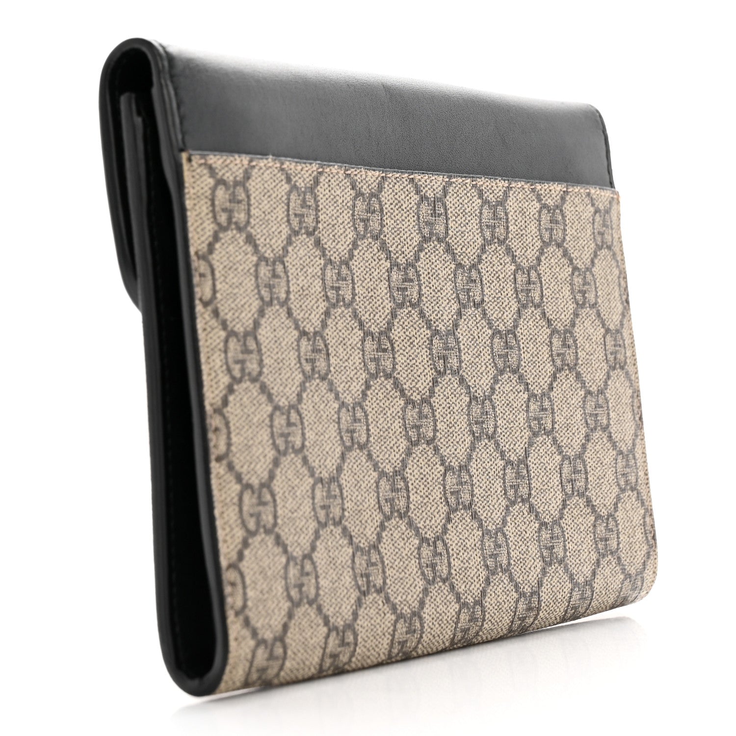 Gucci GG Supreme Monogram Mini Peony Pearly Clutch Black 3 of 12