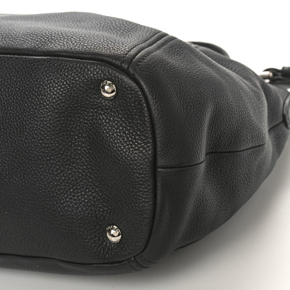 Prada Vitello Phenix Hobo Black 8 of 8