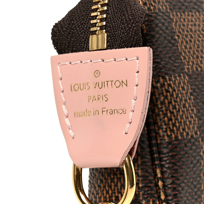 Louis Vuitton Damier Ebene 2020 Christmas Animation Big Wheel Mini Pochette Accessories Rose Ballerine 7 of 10
