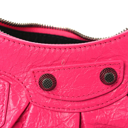 Balenciaga Agneau Arena Le Cagole Shoulder Bag XS Hot Pink 9 of 9