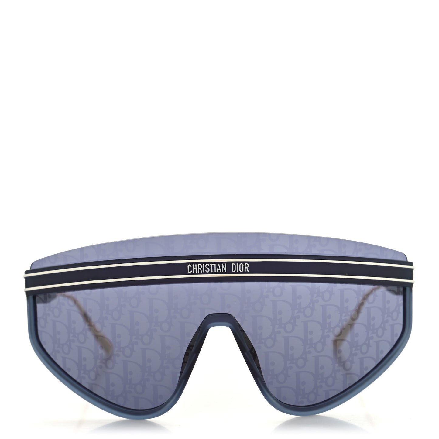 Oblique Mask DiorClub M2U Sunglasses Translucent Blue
