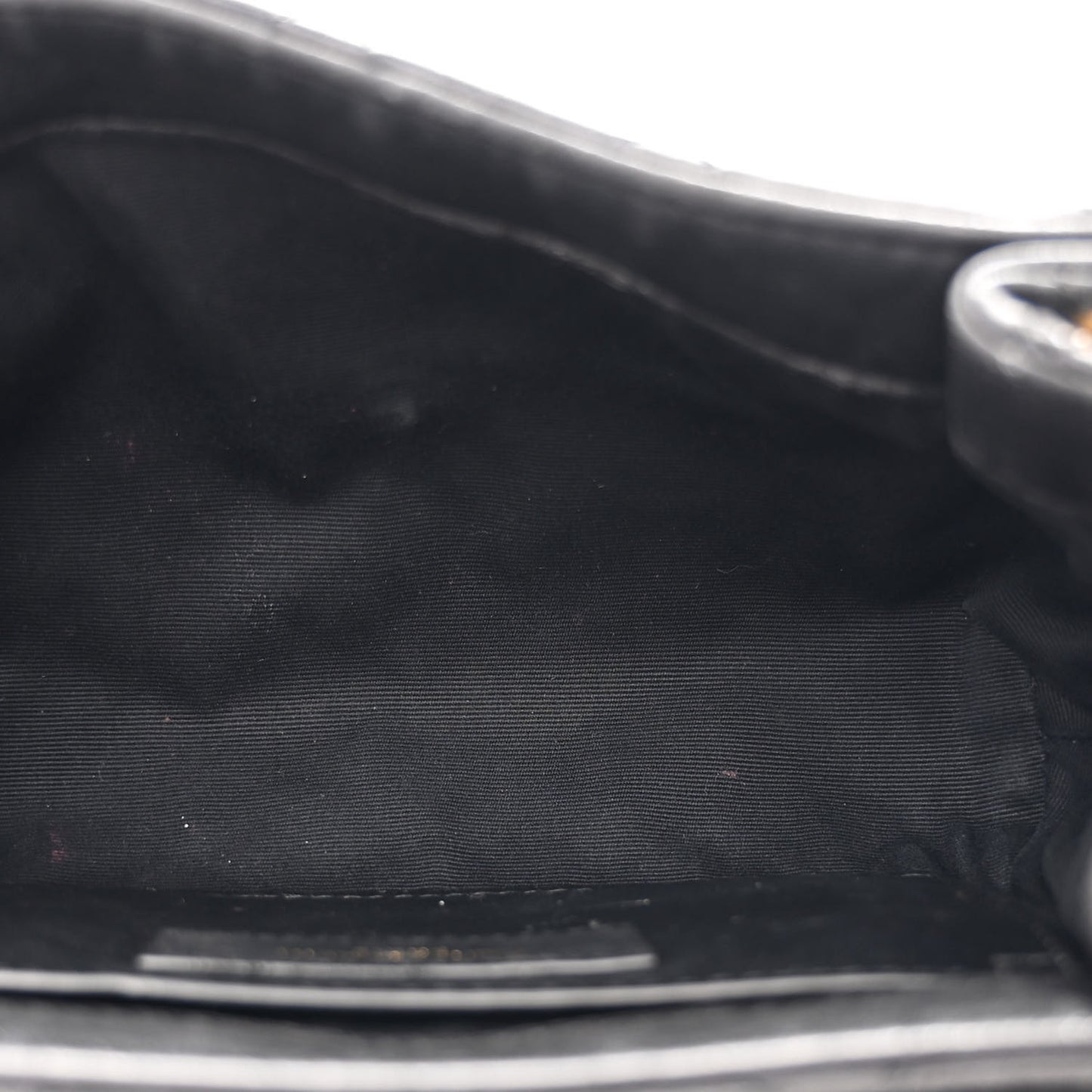 Lambskin Quilted Monogram Mini Nolita Black