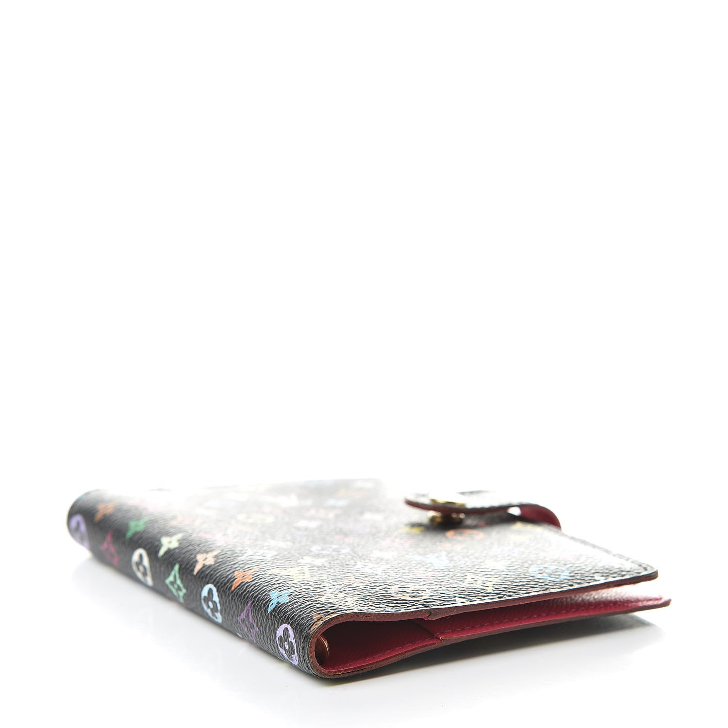 Louis Vuitton Monogram Multicolor Small Ring Agenda Cover Black Grenade 4 of 8