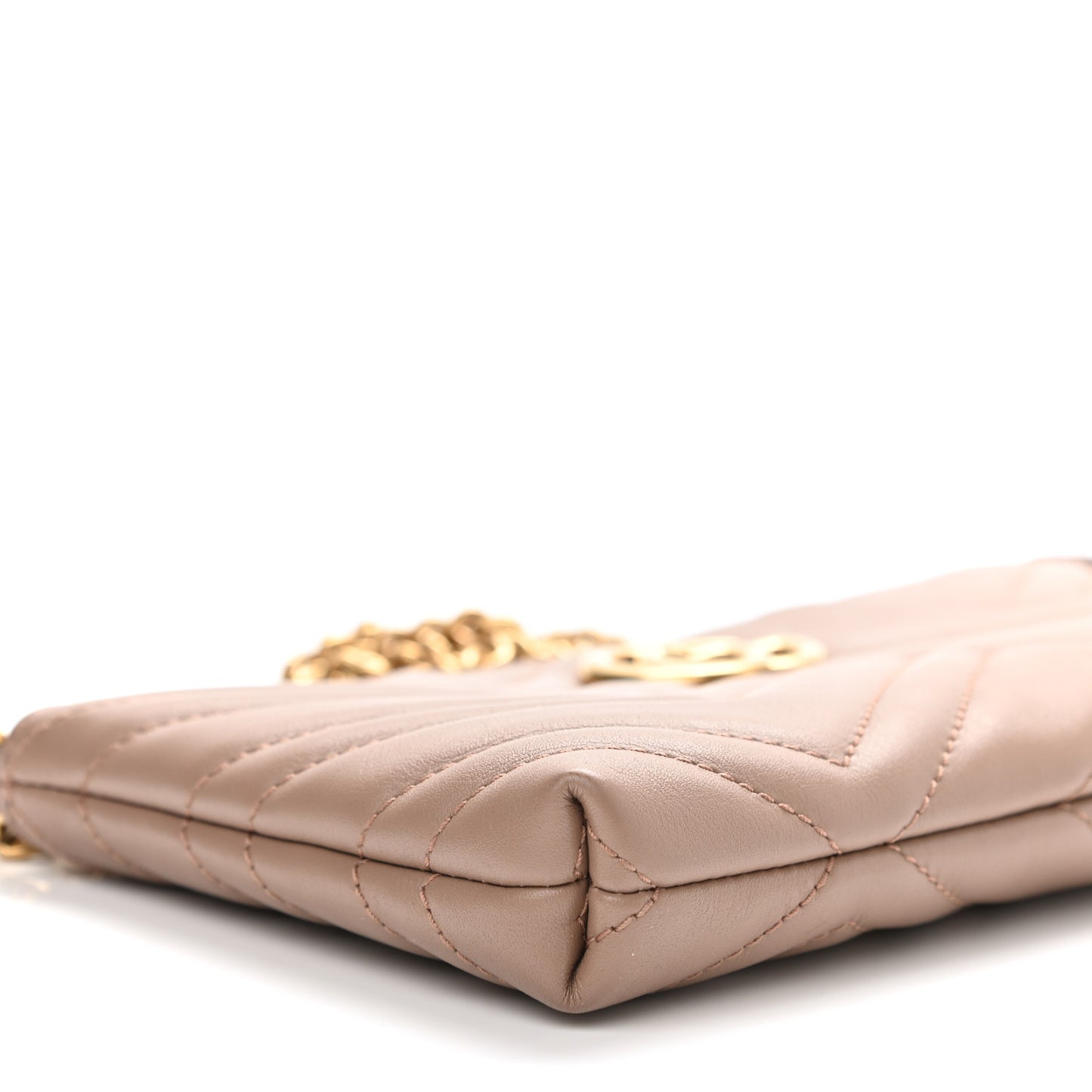 Calfskin Matelasse Mini GG Marmont Chain Bag Porcelain Rose