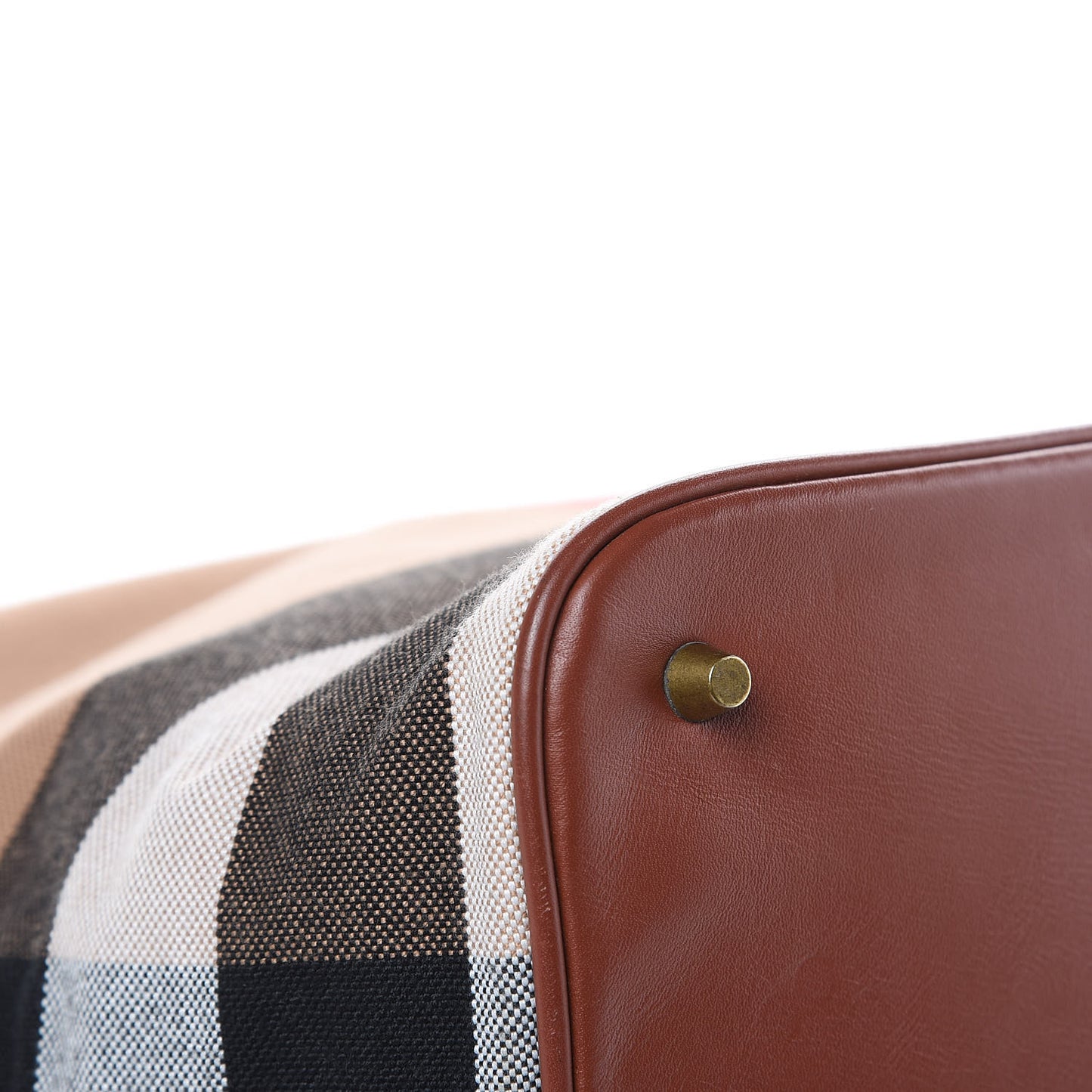 Canvas Mega Check Medium Susanna Hobo Brown