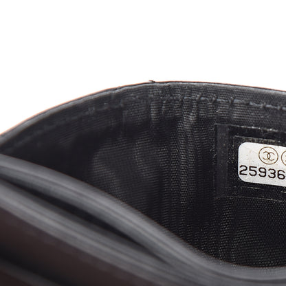 Chanel Aged Calfskin Quilted Gabrielle Card Holder Black 7 of 8